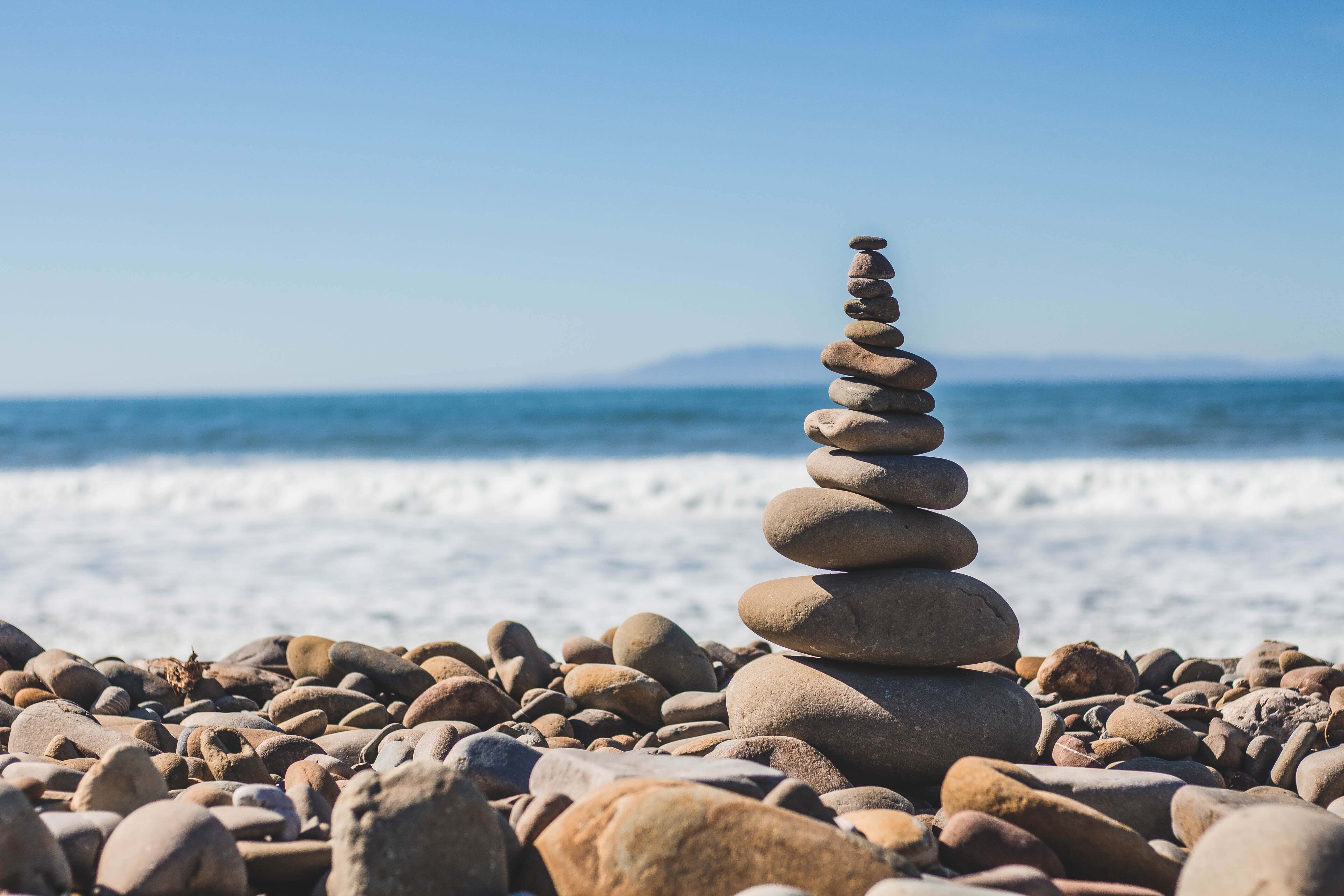 rocks balanced on top of each other